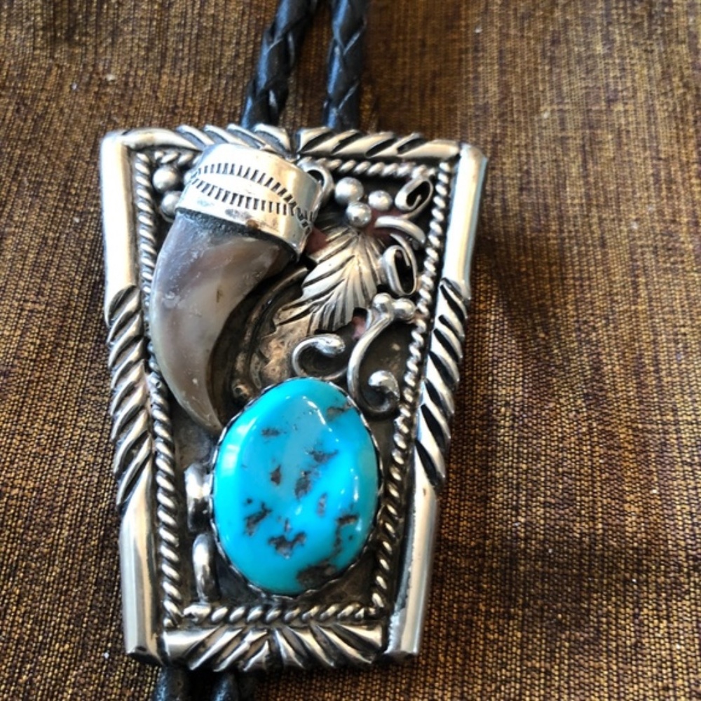 Sterling Silver Navajo Bolo tie
